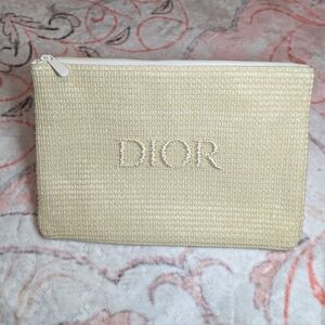 Dior Cream Cosmetic Bag